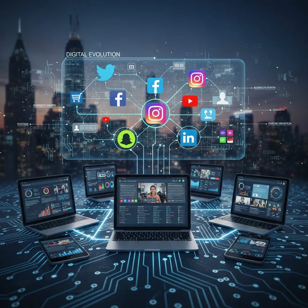 Évolution des plateformes sociales sur appareils connectés