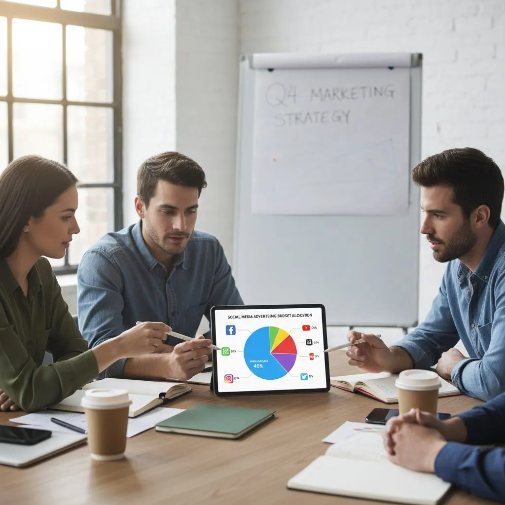 Répartition du budget publicitaire entre les plateformes sociales